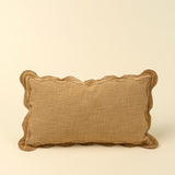 Velvet Scallop Pillow | Gold