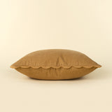 Corduroy Scallop Pillow | Gold