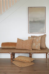 Corduroy Scallop Pillow | Gold