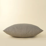 Ticking Pillow 24x24 | Black