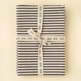 Set of 2 Ticking Tea Towels | Black