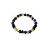 Selena Glass Gemstone Bracelet | Navy