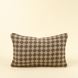 Check Weave Pillow 21x12 | Brown