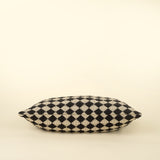 Check Weave Pillow 21x12 | Black