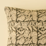 Granada Block Print Pillow 20x20 | Soft Green