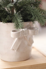 Stoneware Bow Pot | Small
