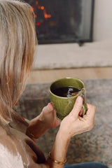 Merida Stoneware Mug | Earthy Green