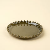 Merida Stoneware Dessert Plate | Earthy Green