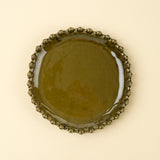 Merida Stoneware Dessert Plate | Earthy Green