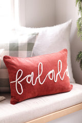 Fa La La Velvet Pillow | 16x24