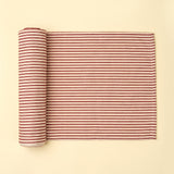 Red Ticking Table Runner | 108"