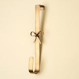 Tied Bow Wreath Hanger | Brass