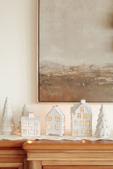 Winter Chalet Tealight House | Large