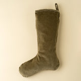 Vera Velvet Stocking | Olive