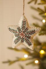 Evergreen Embroidered Ornament | Star
