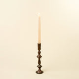 Small Petra Forged Candle Stick | Rustic Brass