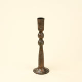 Large Caldera Forged Candlestick | Rustic Brass