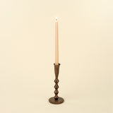 Large Ember Forged Candlestick | Rustic Brass