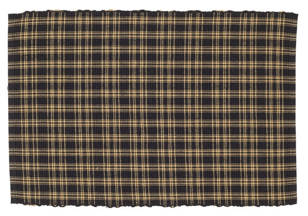 Ribbed Plaid Placemats | Salt & Pepper