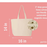 Embroidered Canvas Tote Bag | Mama