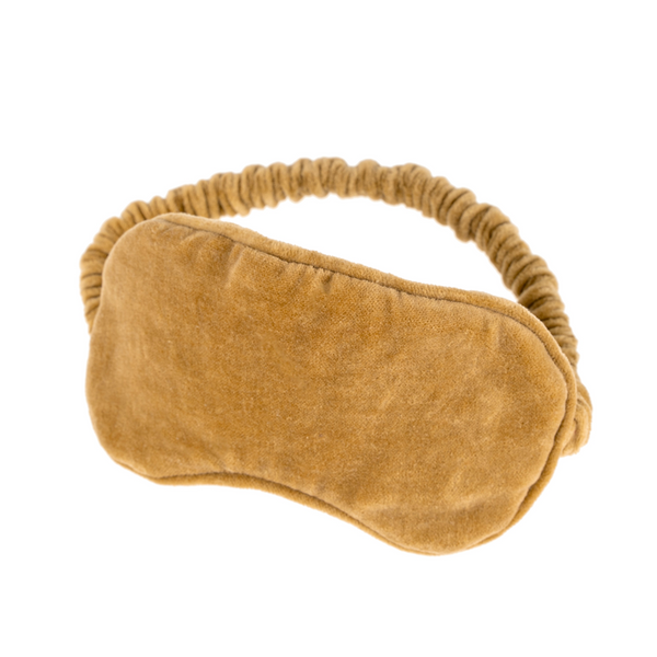 Velvet Eye Mask | Camel
