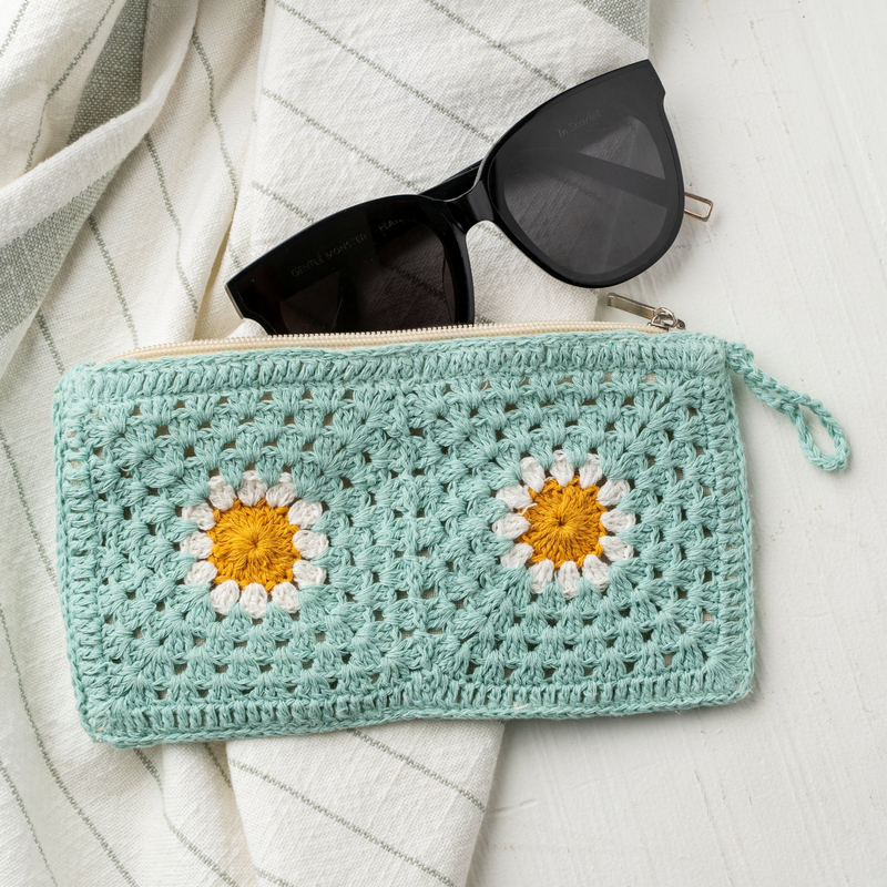 Iris Crochet Pouch