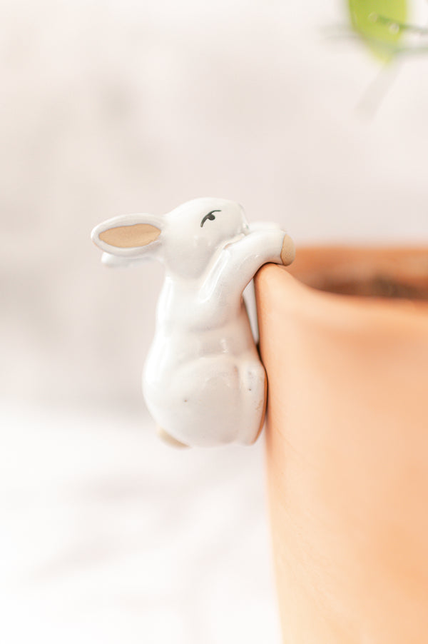 Planter Hanger | White Bunny