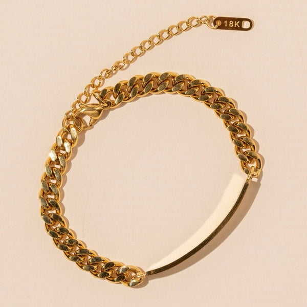 Chain Linked Bracelet | Gold