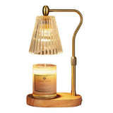 Candle Warmer Lamp | Fluted Amber Glass