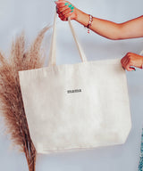 Embroidered Canvas Tote Bag | Mama