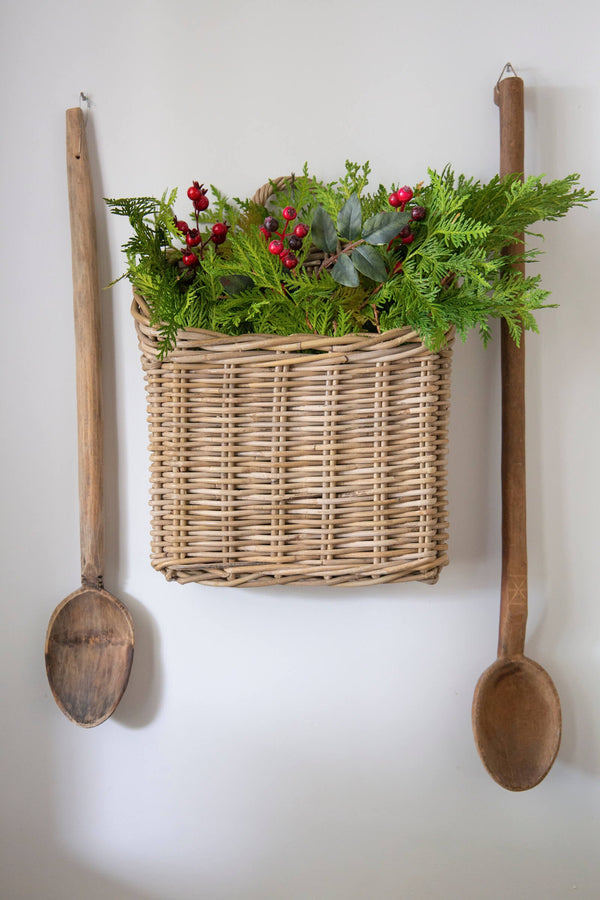 Kubu Square Wall Basket | Natural