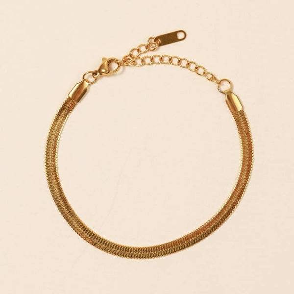 Snake Chain Bracelet | Gold