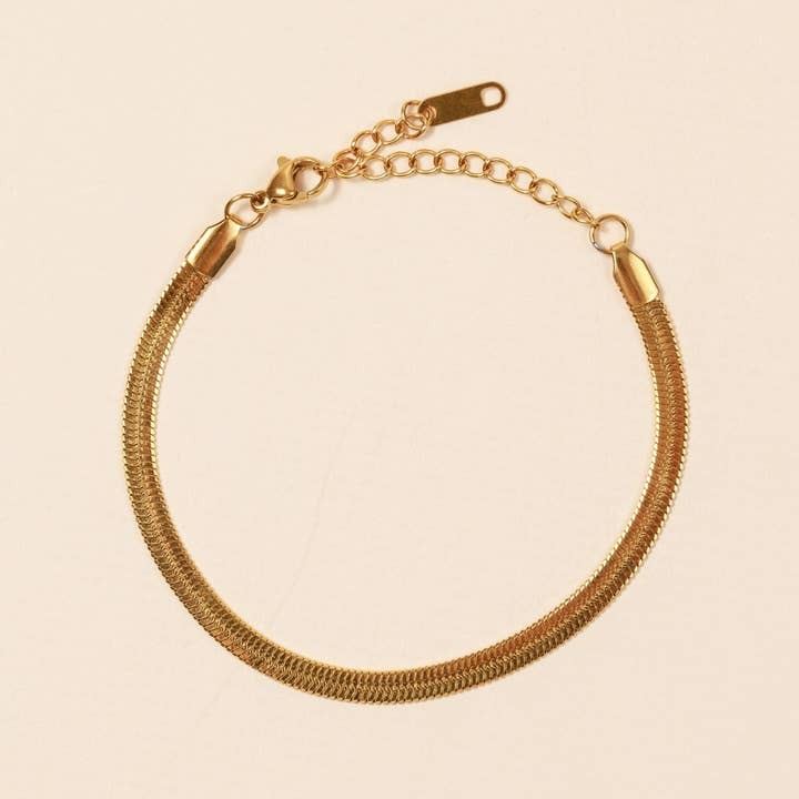 Snake Chain Bracelet | Gold