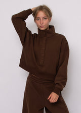 Malta Fleece Mock Neck | Mohagany