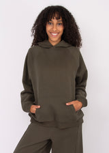 Hilla Fleece Hoodie | Army Green