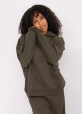 Hilla Fleece Hoodie | Army Green