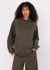 Hilla Fleece Hoodie | Army Green