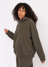 Hilla Fleece Hoodie | Army Green