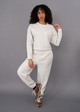 Danna Fleece Jogger | Pebble Melange