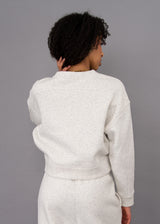 Lucie Fleece Crewneck Pullover | Pebble Melange