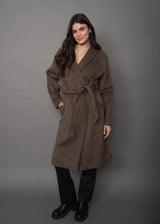 Cassiopeia Herringbone Coat | Taupe