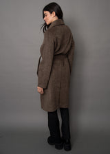 Cassiopeia Herringbone Coat | Taupe
