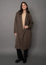 Cassiopeia Herringbone Coat | Taupe