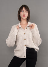 Amaryllis Cardigan | Light Sand Heather