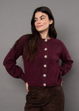 Rada Cardigan | Plum Melange