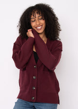 Patsy Cardigan | Maroon