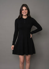 Poppaea Sweater Dress | Black