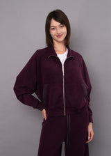Millie Zip Up | Deep Plum