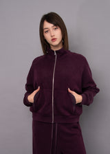 Millie Zip Up | Deep Plum