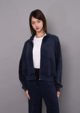 Millie Zip Up | True Navy